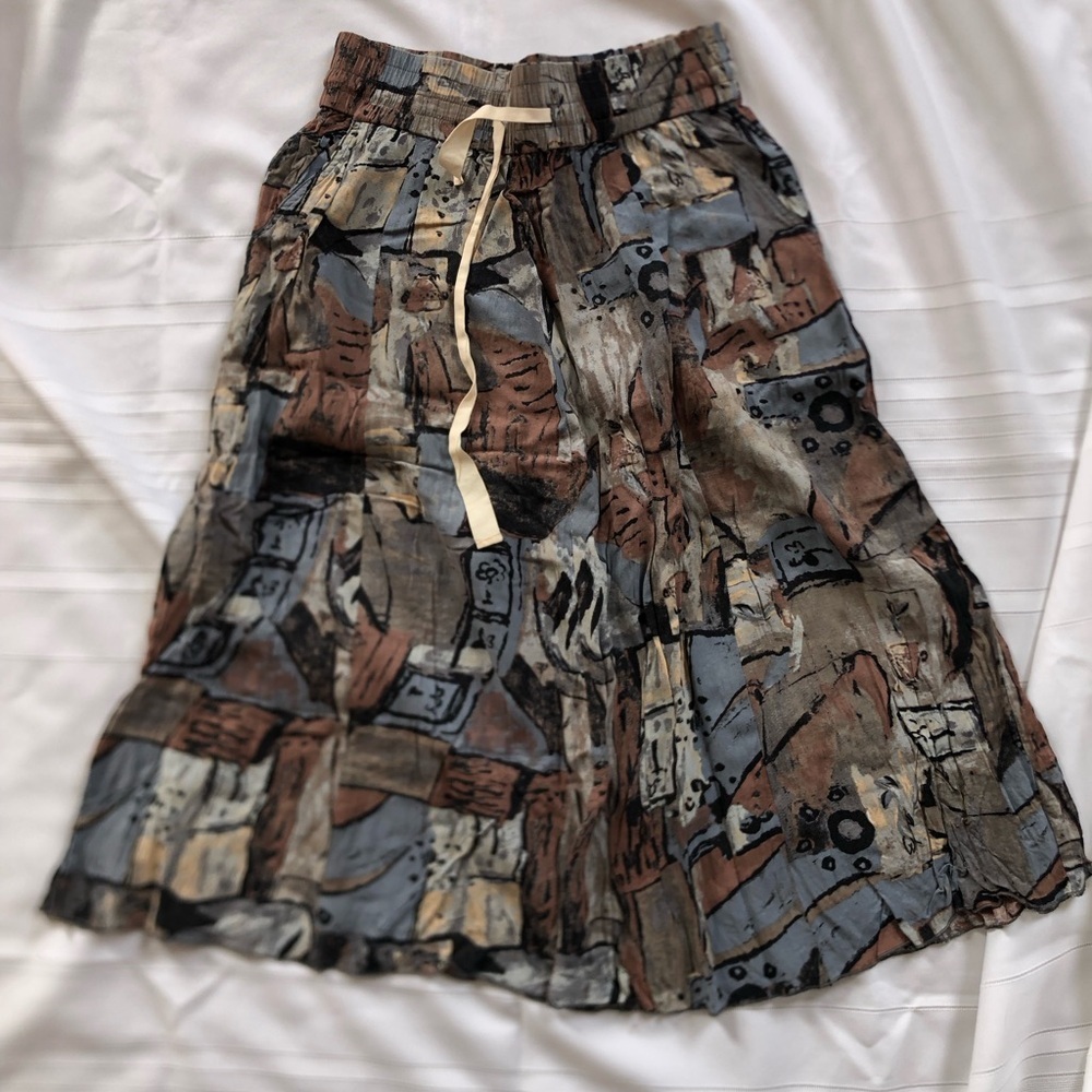 Wilfred Multicolour Abstract Boho Skirt